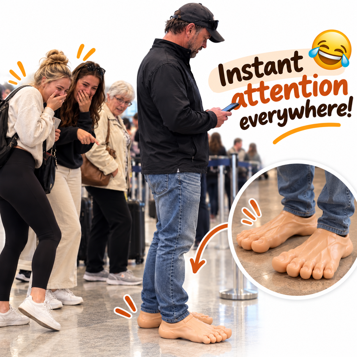 Funny Foot-Shaped Slippers – Soft, Playful & Eye-Catching
